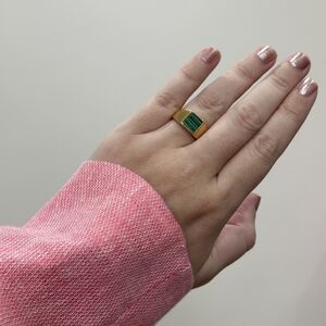 18kt GP Ring